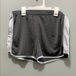 Gray and White Girl’s Justice Athletic Shorts